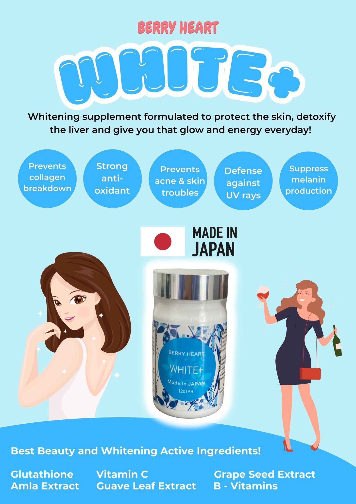 WHITE+ Vitamin C and Glutathione